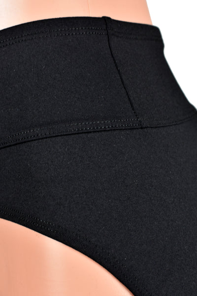 Black Nylon Spandex Chaps (stretch leggings)