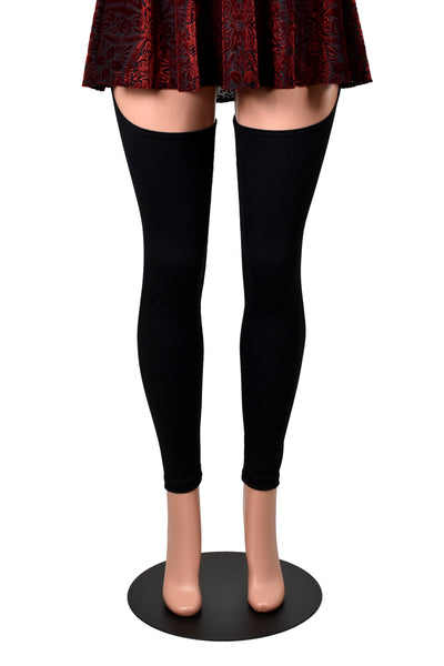 Black Nylon Spandex Chaps (stretch leggings)