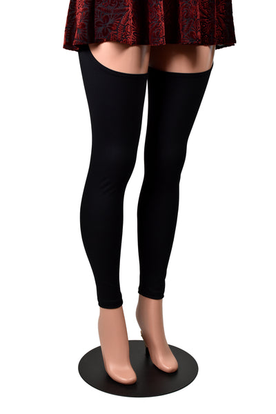 Black Nylon Spandex Chaps (stretch leggings)