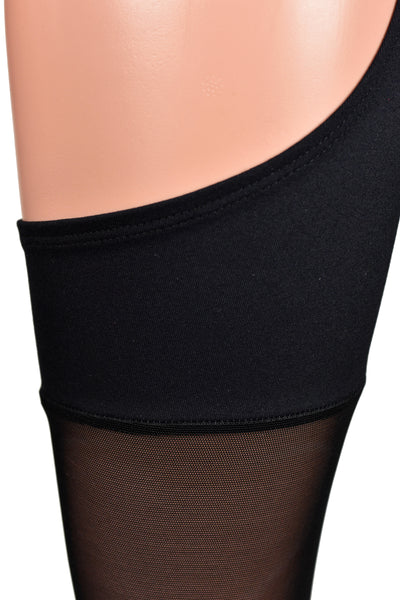 Black Mesh Leg Chaps (stretch leggings)