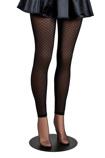 Black Spandex Industrial Fishnet Tights (made by Leg Avenue)